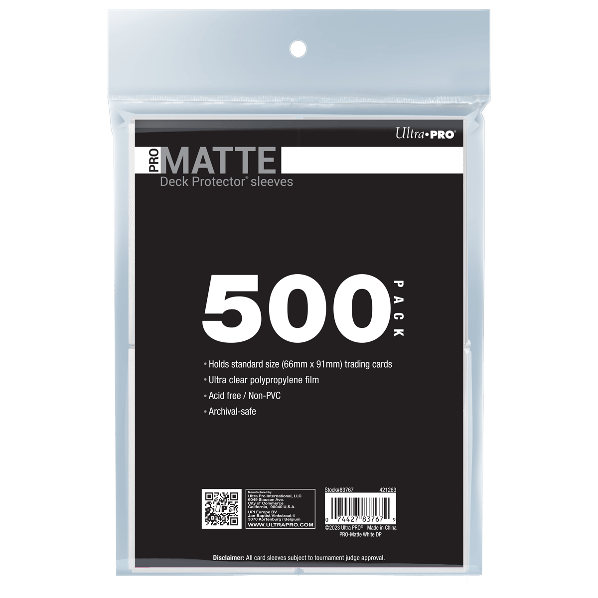 PRO-Matte Standard DECK PROTECTOR® Sleeves Bundle (500ct)