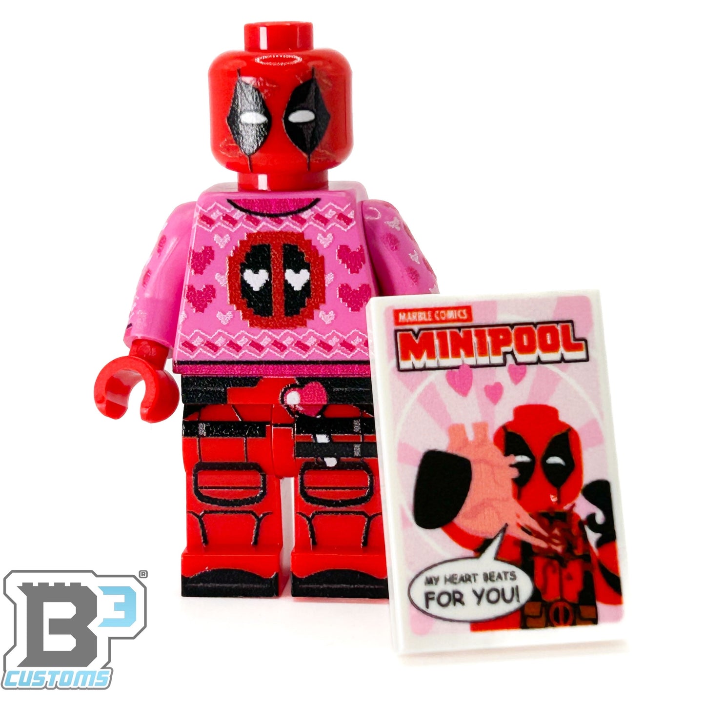 Valentine's Day Lovepool Minifig B3 Customs