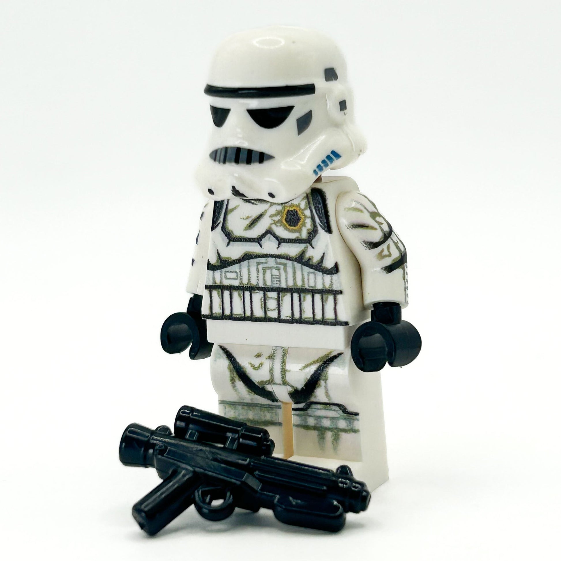 Custom Stormtrooper (Battle Worn, Blaster Shot) Minifig - B3 Customs B3 Customs