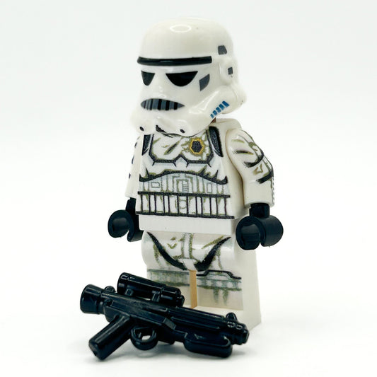 Custom Stormtrooper (Battle Worn, Blaster Shot) Minifig - B3 Customs B3 Customs