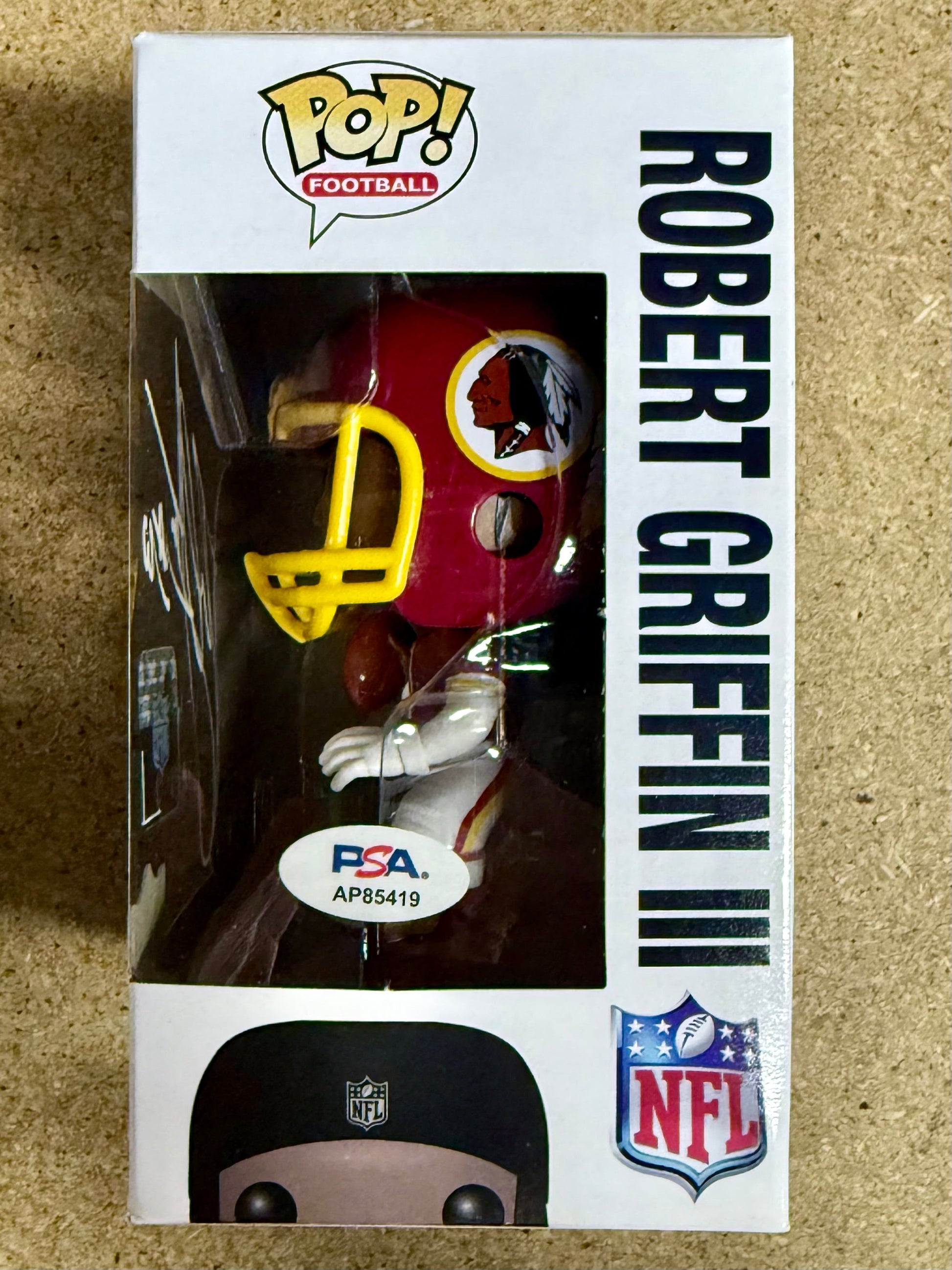 Robert Griffin III (RG3) Signed NFL Washington Redskins Retired Funko Pop! #08 With JSA COA Mustang Comics