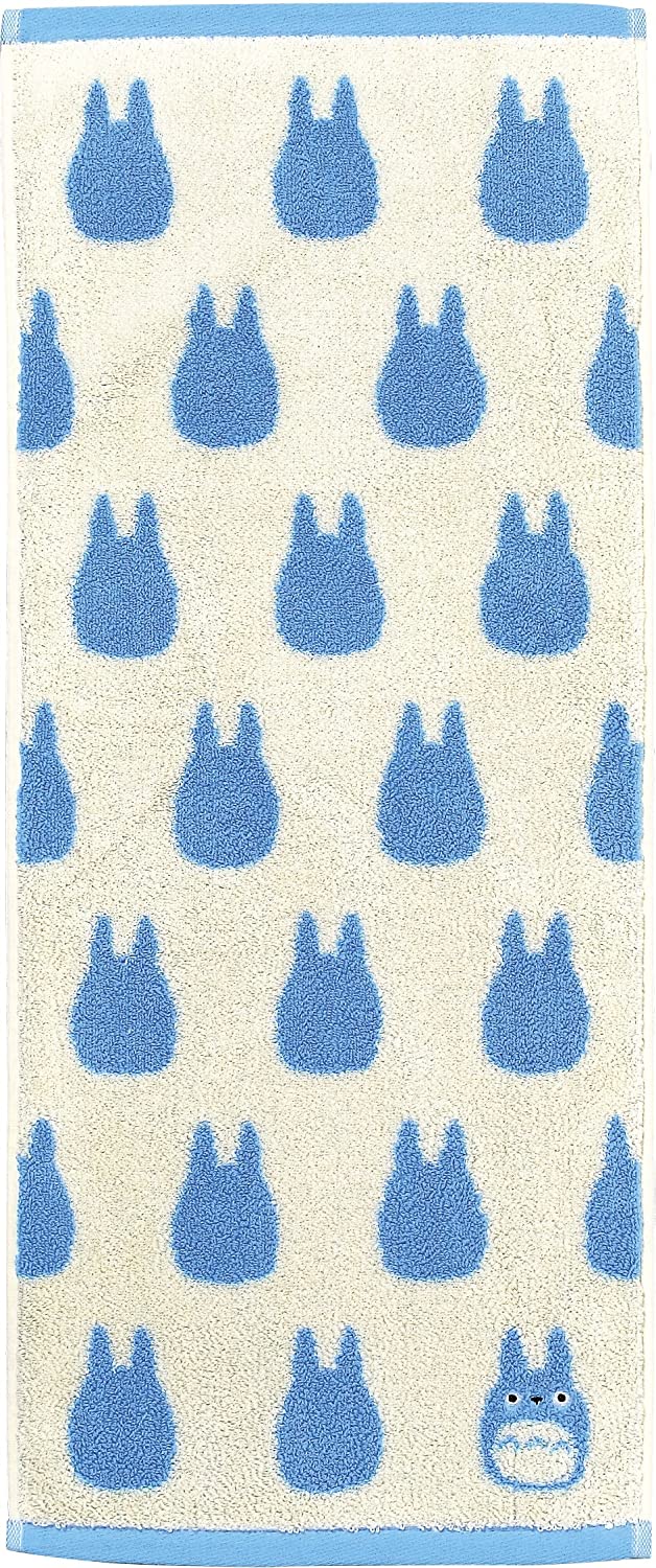 Studio Ghibli Silhouette Series (Face Towel) My Neighbor Totoro Marushin Silhouette Towel Series Light Blue Super Anime Store