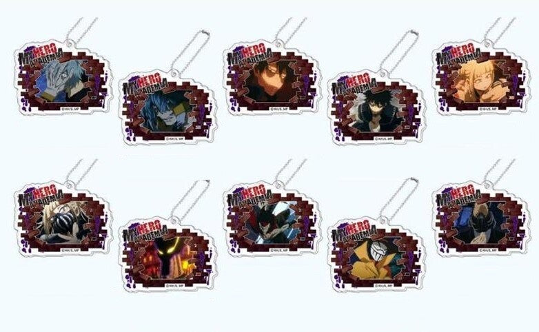 MY HERO ACADEMIA VILLAIN ACRYLIC TRADING KEYCHAIN Anime Pop