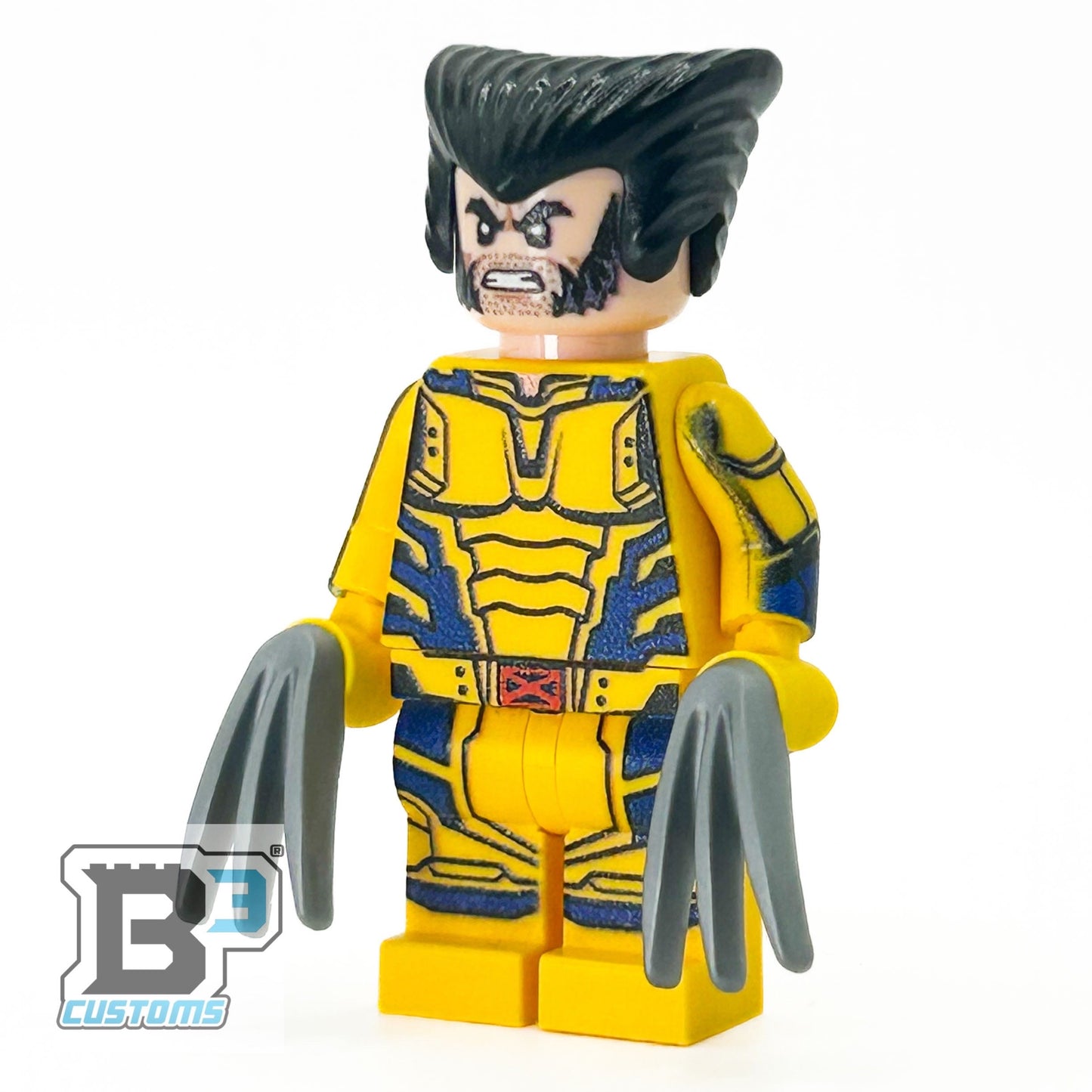 Custom Wolverine Minifig made using LEGO parts - B3 Customs B3 Customs