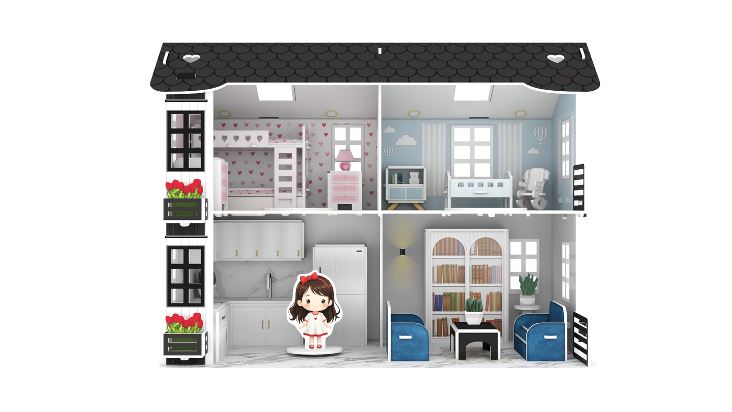 3d Puzzle Townhouse - Foam Colours Crafts