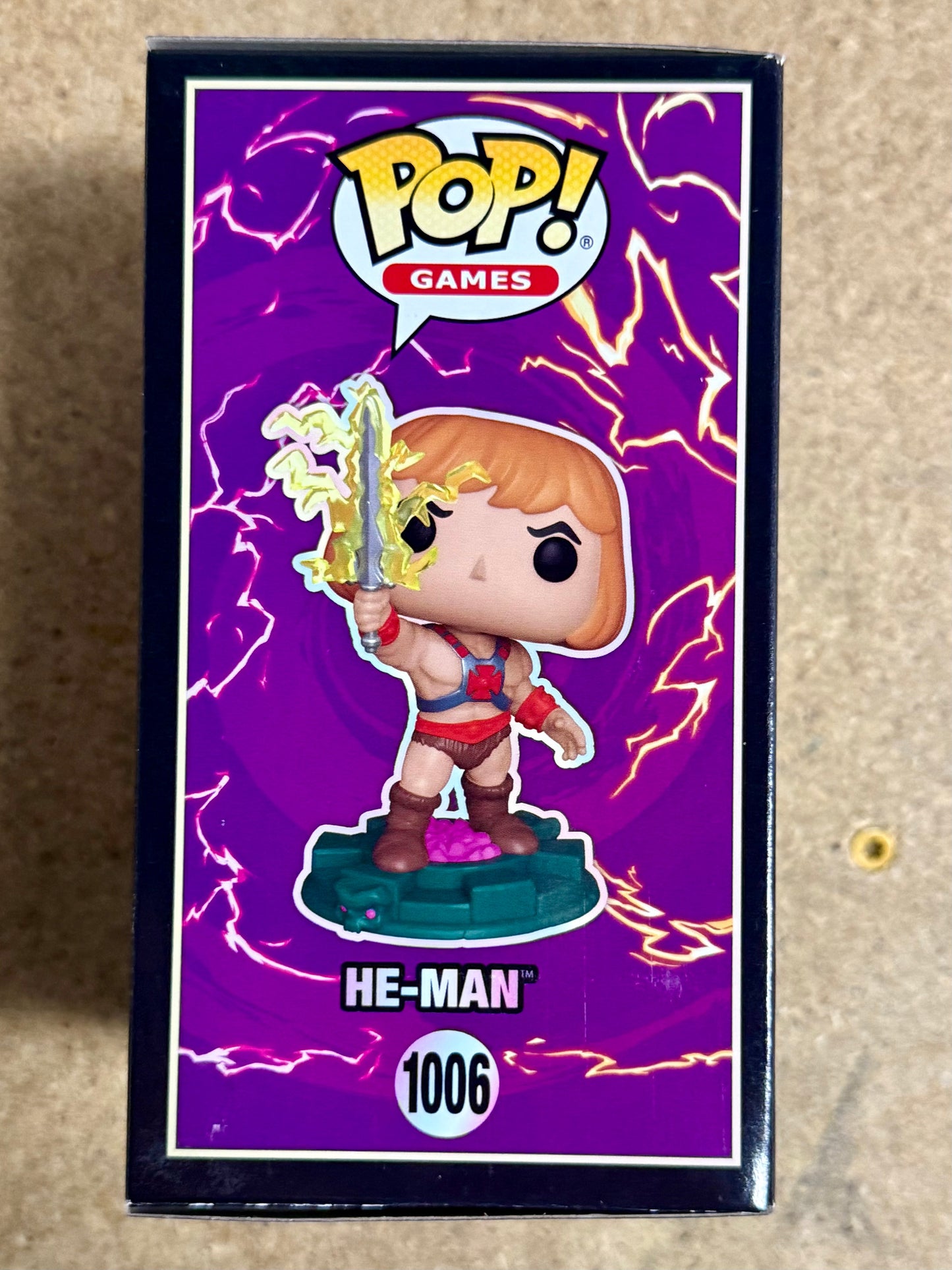 Tom Cook Signed He-Man Masters Of The Universe Funko Pop! #1006 With JSA COA Mustang Comics