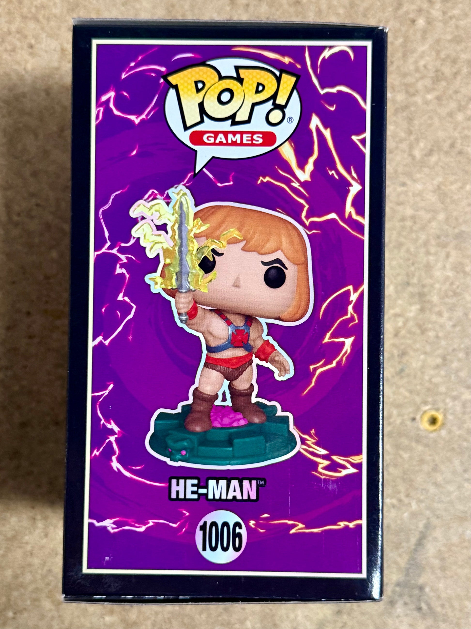 Tom Cook Signed He-Man Masters Of The Universe Funko Pop! #1006 With JSA COA Mustang Comics