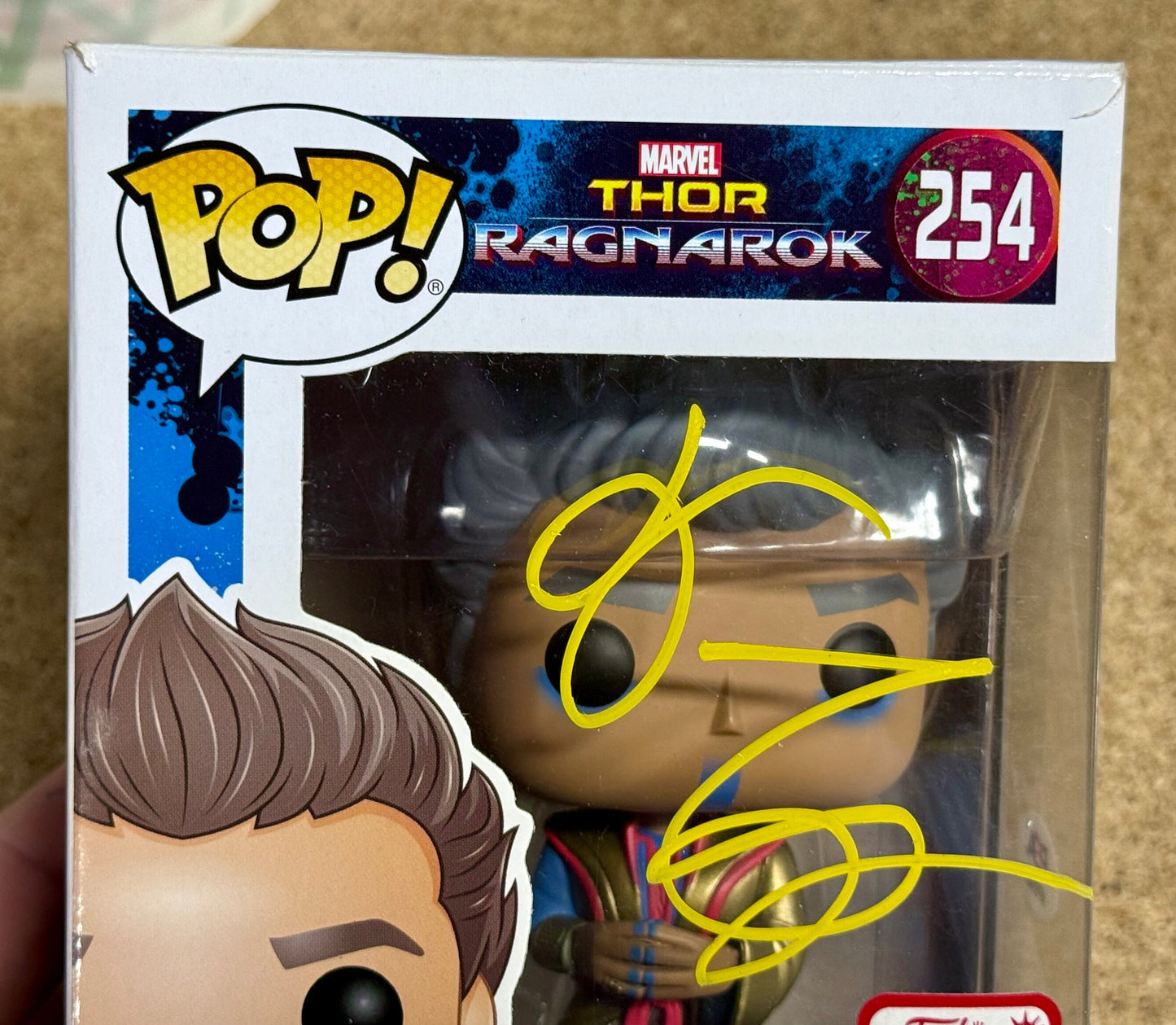 Jeff Goldblum Signed Thor Ragnorak Grandmaster NYCC Vaulted Exclusive Funko Pop! #254 With PSA COA Mustang Comics