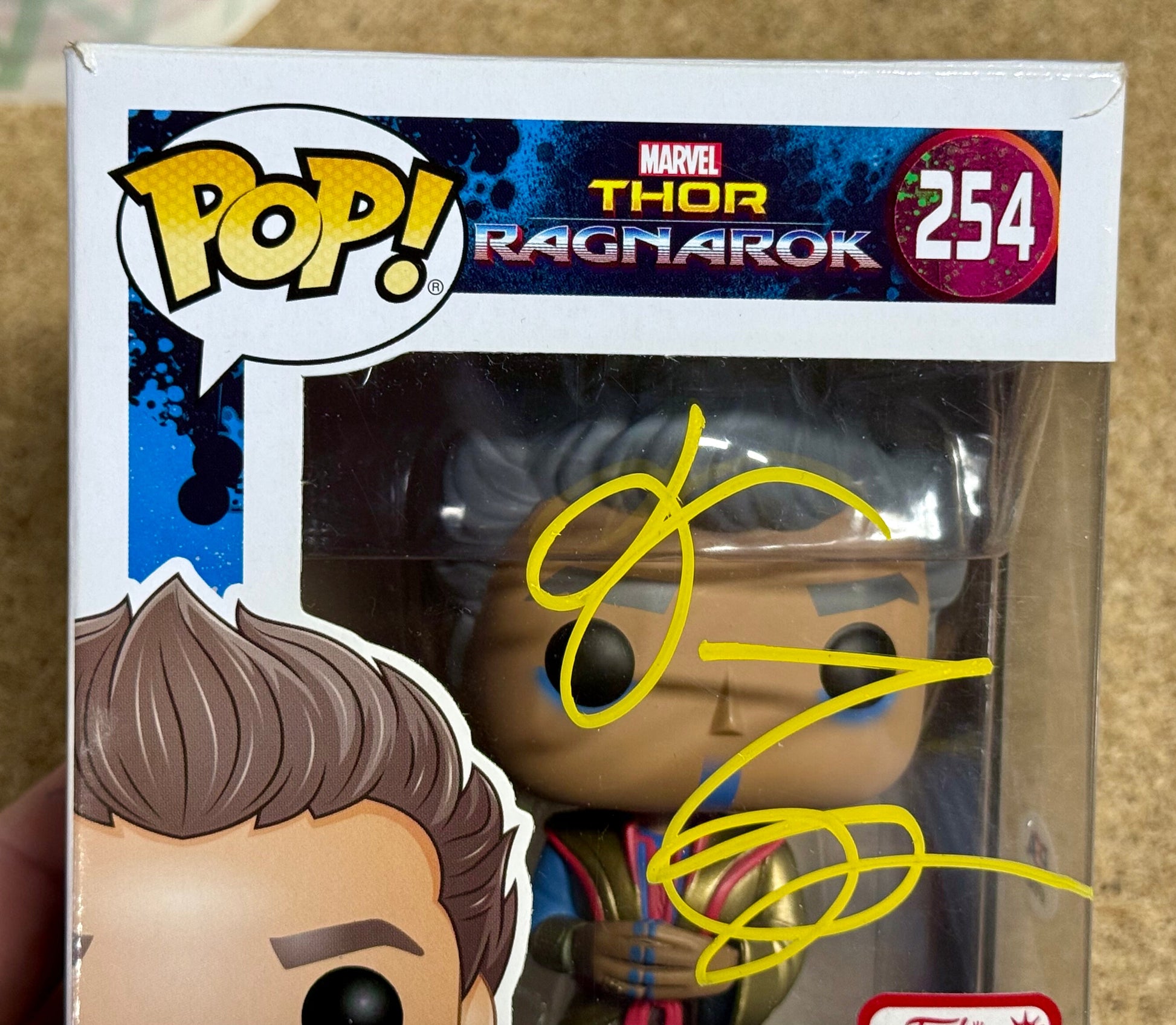 Jeff Goldblum Signed Thor Ragnorak Grandmaster NYCC Vaulted Exclusive Funko Pop! #254 With PSA COA Mustang Comics