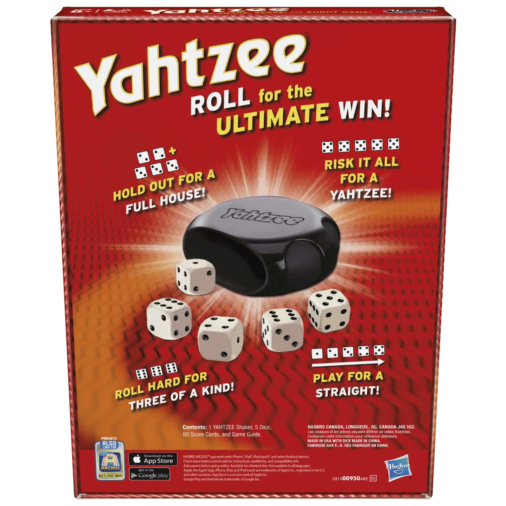 YAHTZEE Classic Board Game Collectors Row