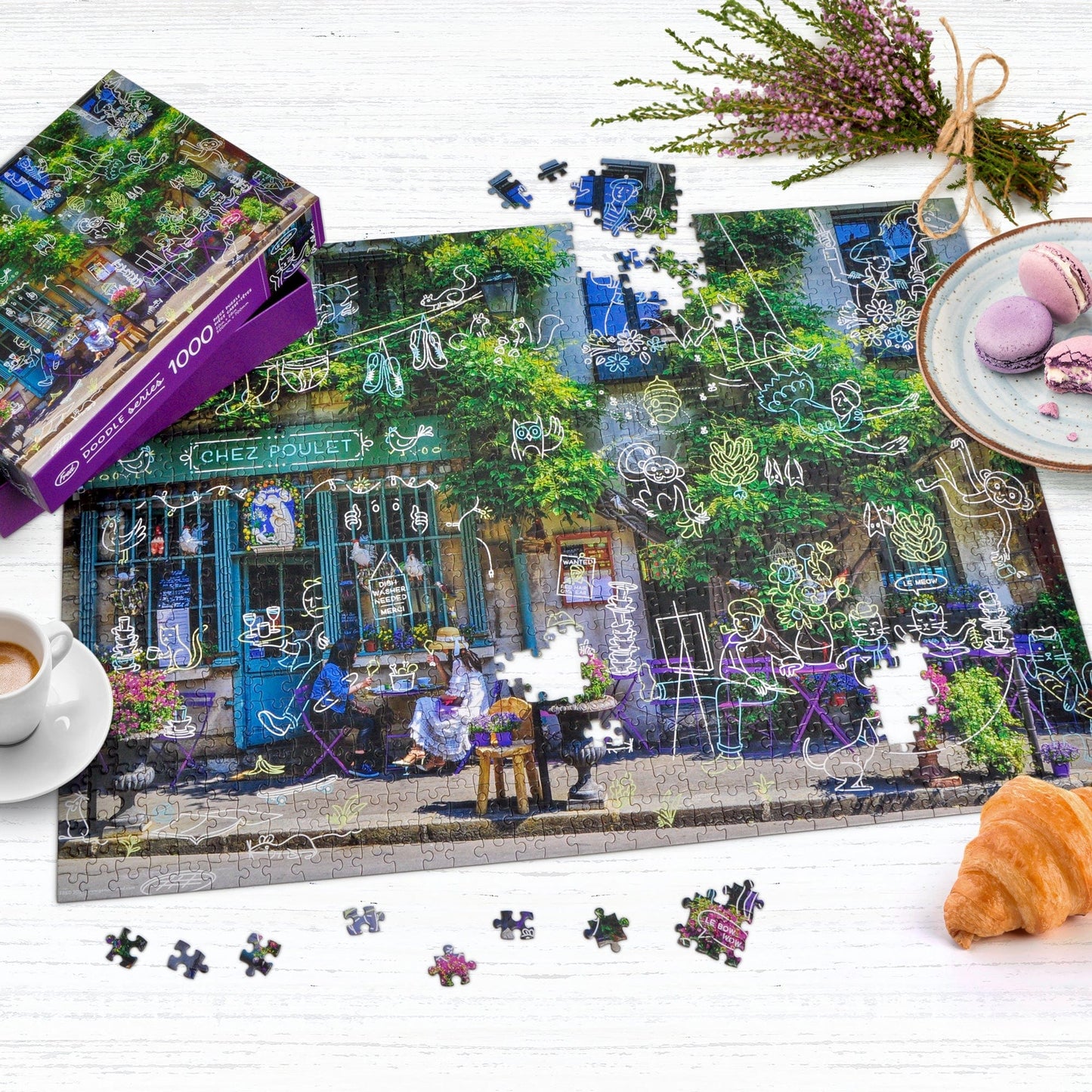 A Busy Day at Chez Poulet 1000 Piece Jigsaw Puzzle Fred