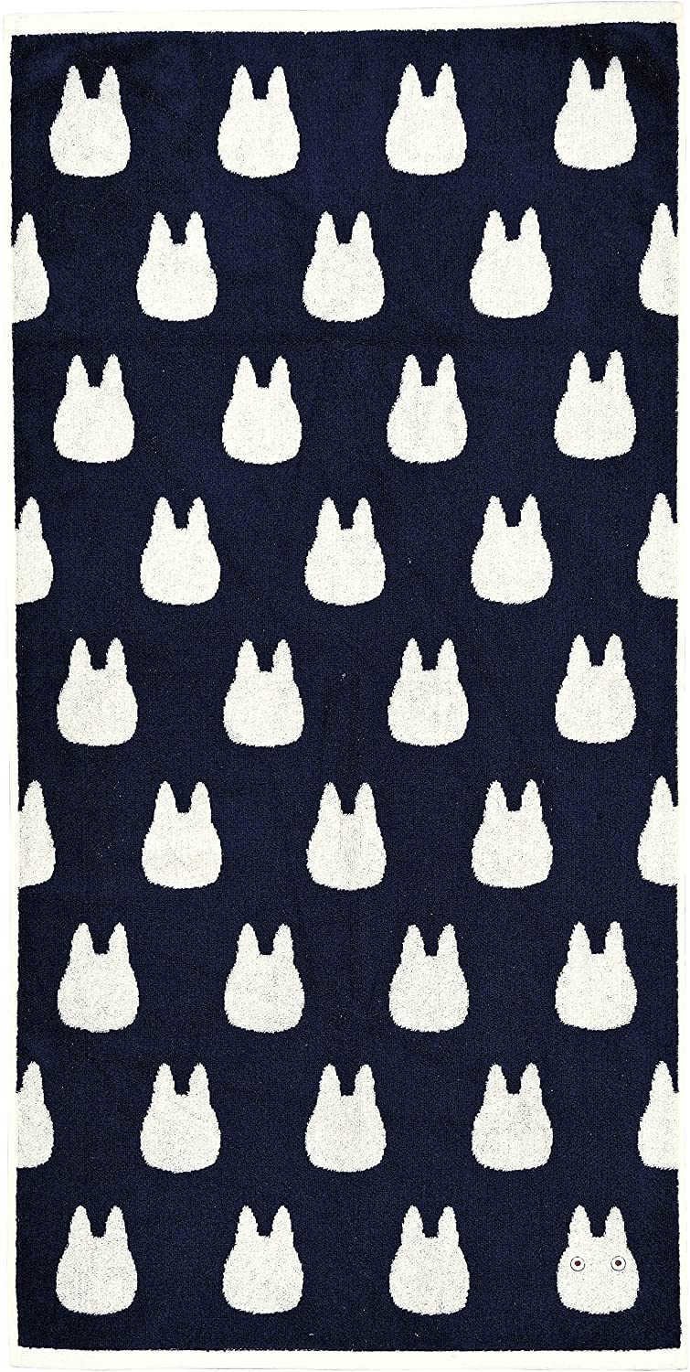 My Neighbor Totoro Big Bath Towel Blue and White Super Anime Store