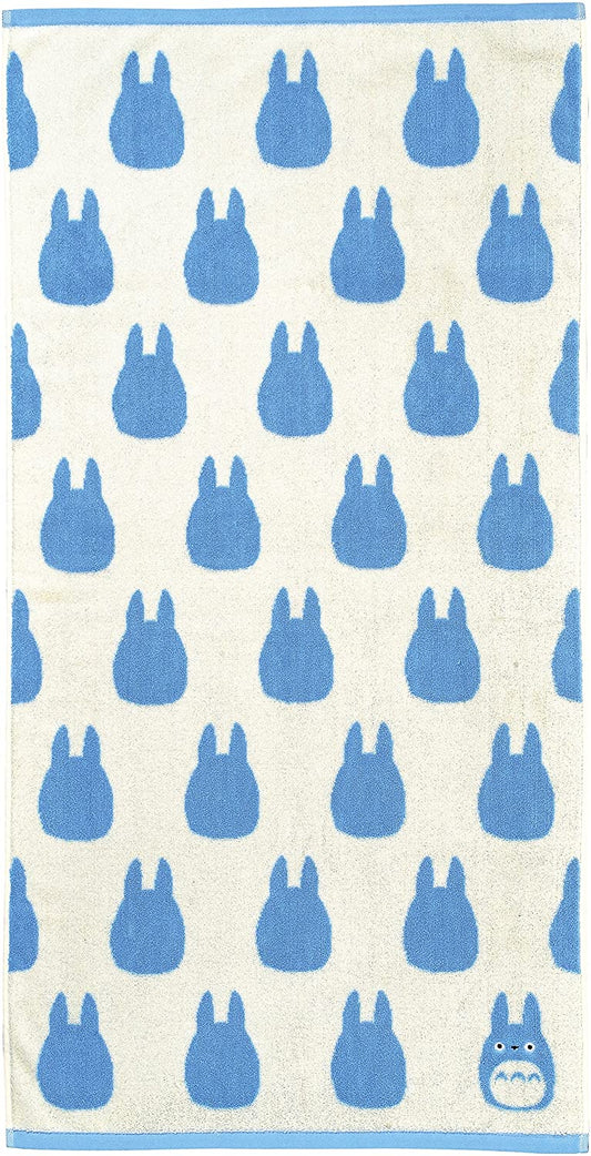 My Neighbor Totoro Silhouette Bath Towel – Light Blue (Studio Ghibli x Marushin) Super Anime Store