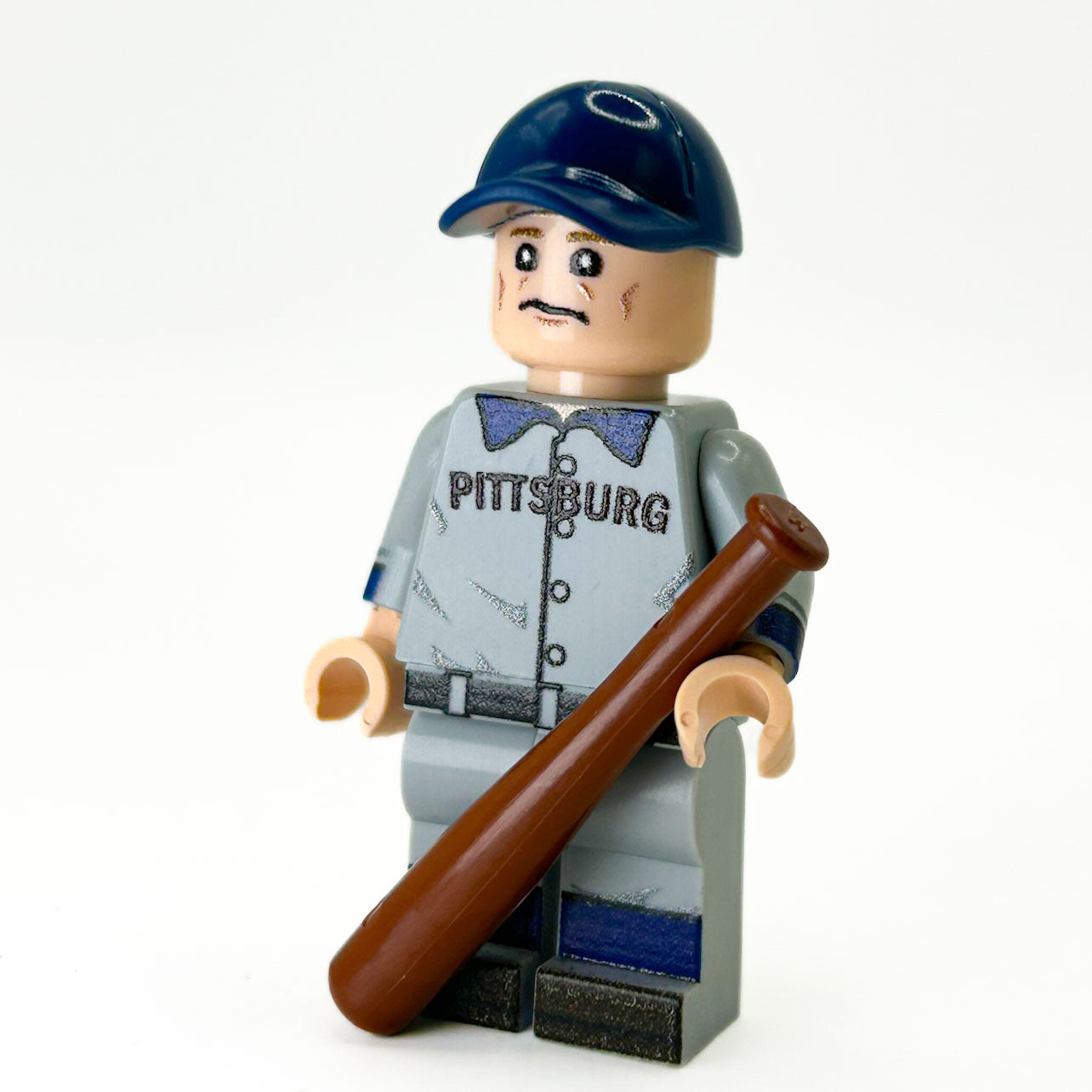Honus Pirates Baseball Player Minifig made using LEGO parts - B3 Customs B3 Customs