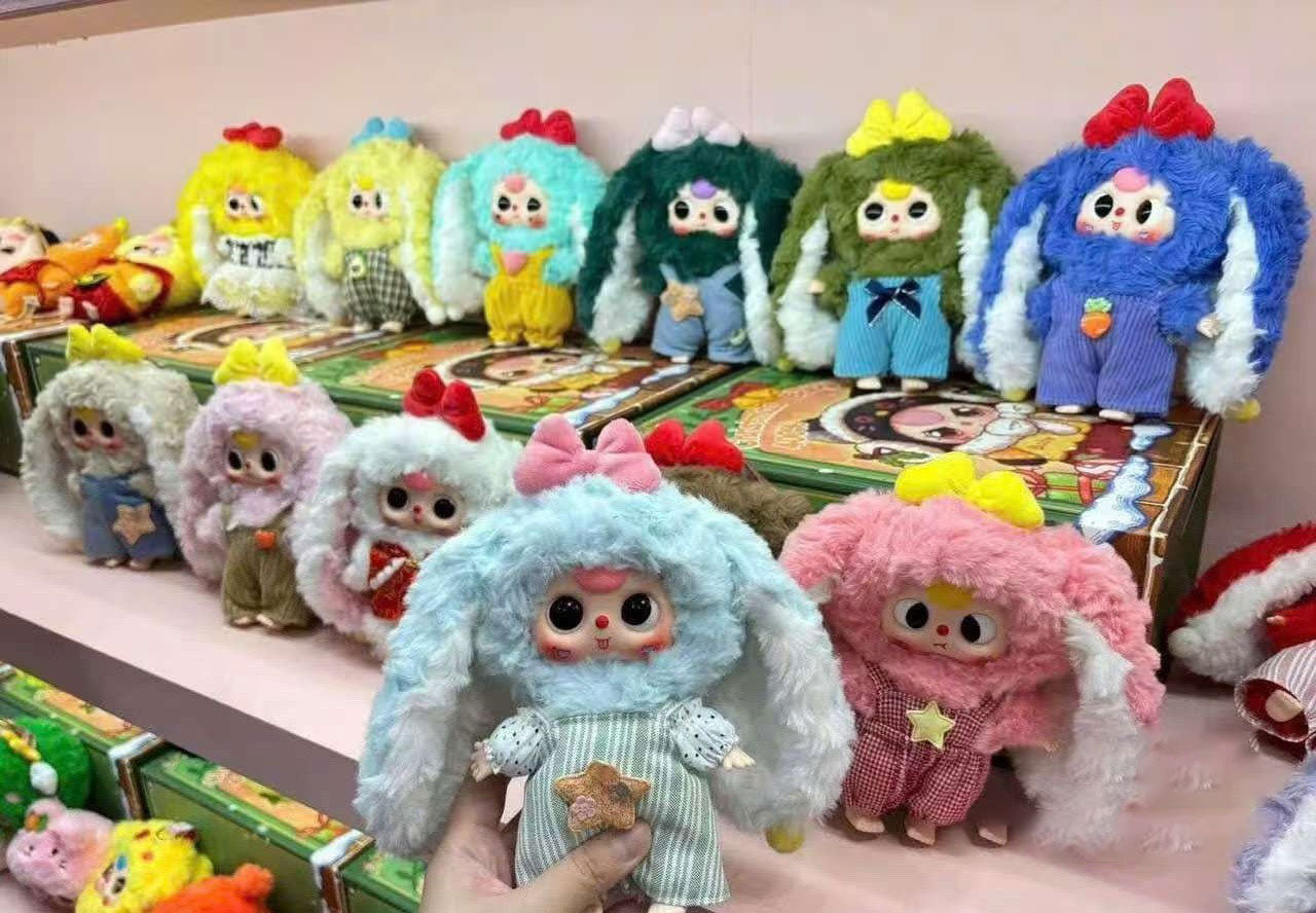Baby Three V2 Rabbit Macaron Cute Bunny Plush Series Blind Box (1 Blind Box) Super Anime Store