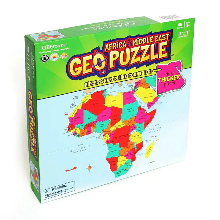 Africa & Middle East GeoPuzzle 65 Piece Jigsaw Puzzle Geotoys Puzzle Merchant