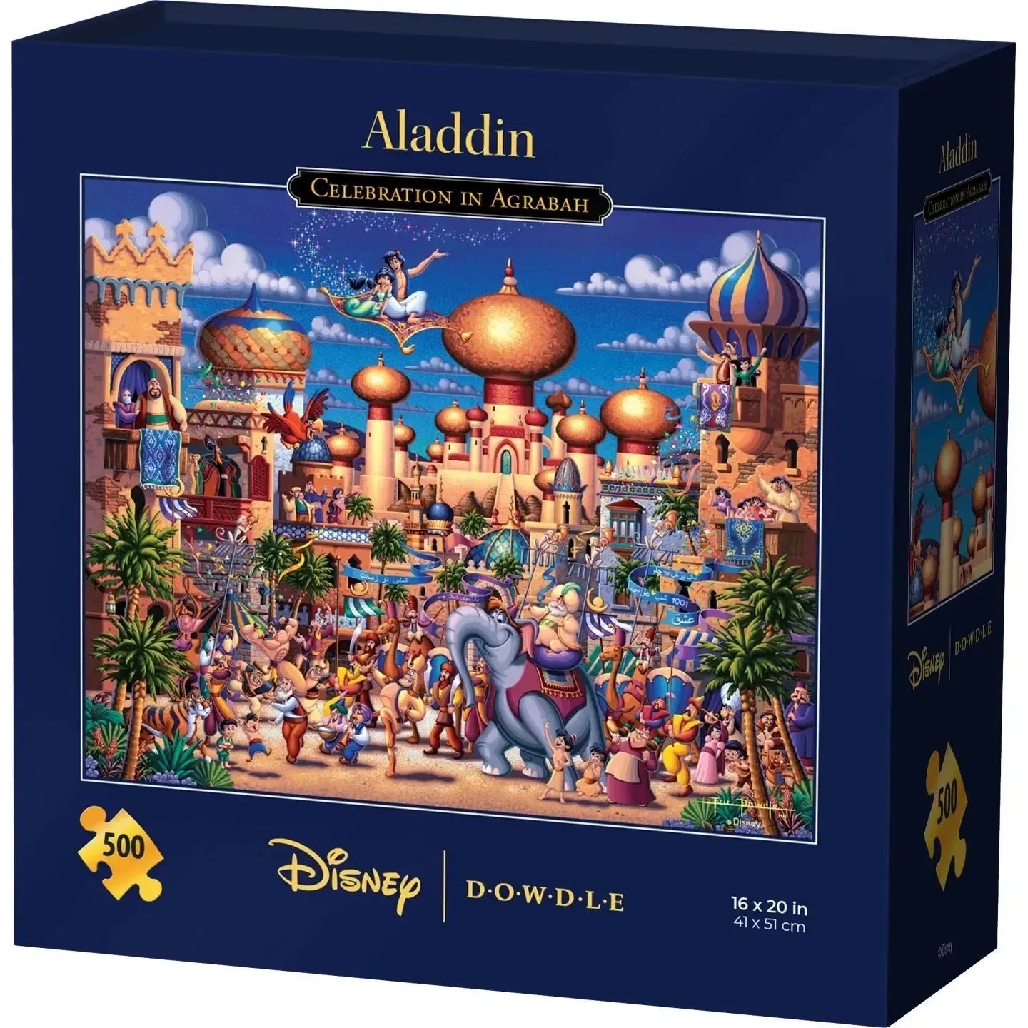 Aladdin Celebration in Agrabah 500 Piece Jigsaw Puzzle Disney x Dowdle