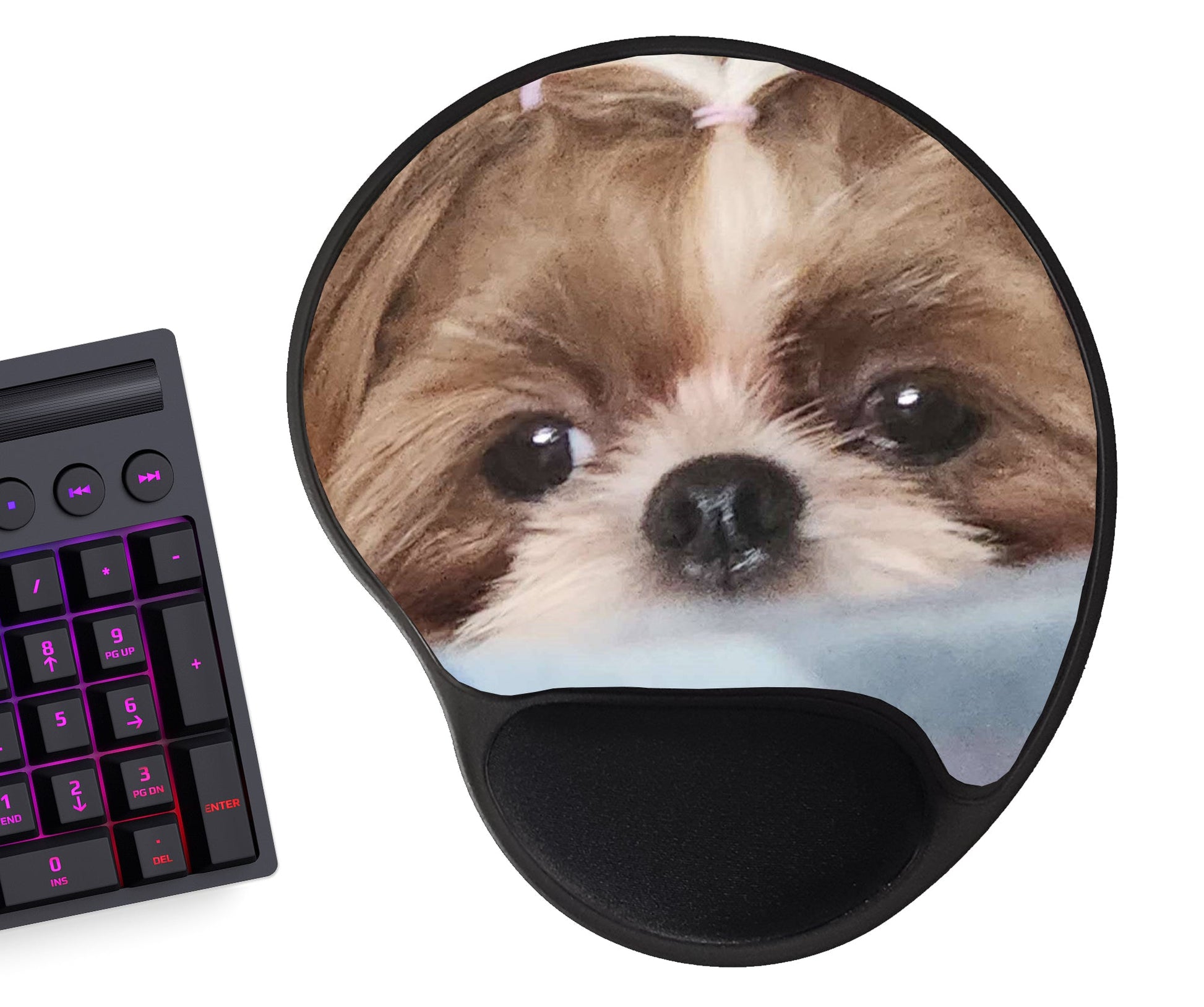Custom Mousepad with Gel Wrist Pad (8.5x7") Love Desk Mats