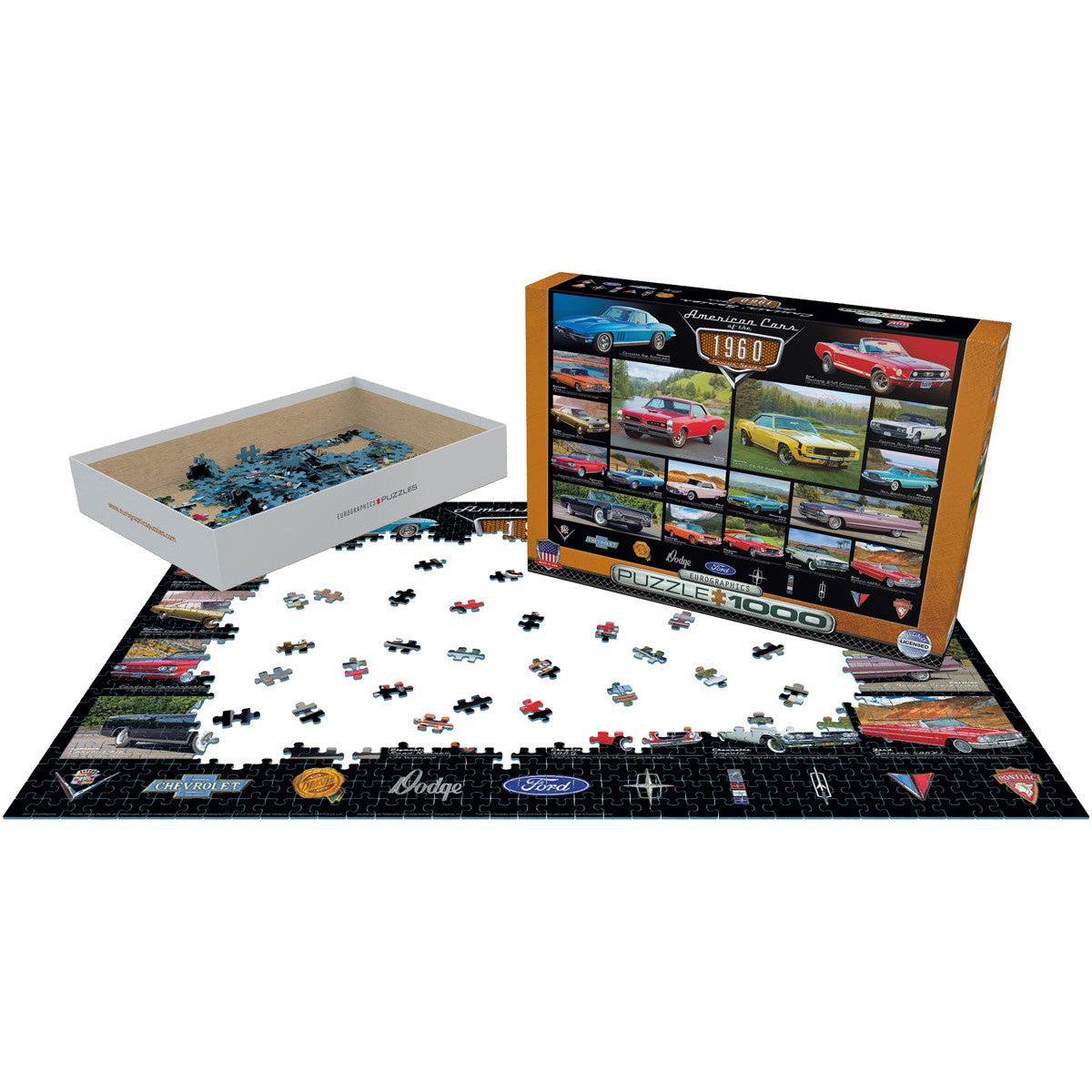 American Cars of the 1960s 1000 Piece Jigsaw Puzzle Eurographics