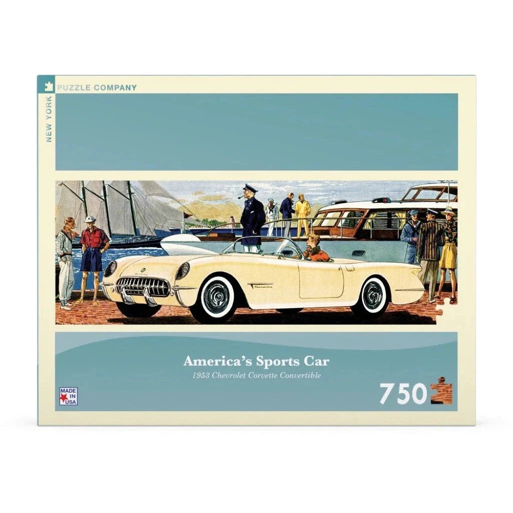 America's Sports Car 750 Piece Panoramic Jigsaw Puzzle NYPC