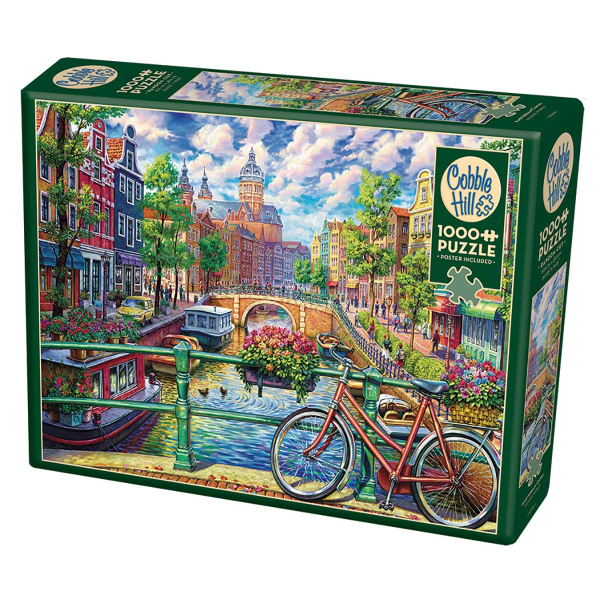 Amsterdam Canal 1000 Piece Jigsaw Puzzle Cobble Hill Puzzle Merchant