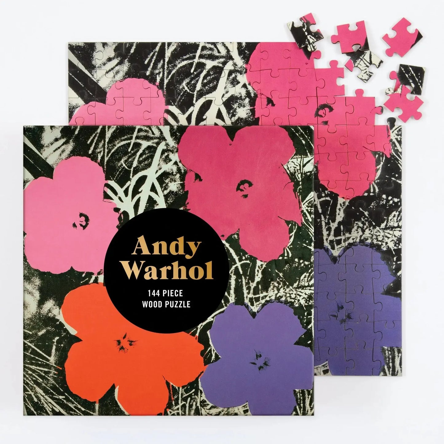 Andy Warhol Flowers 144 Piece Wood Jigsaw Puzzles Galison
