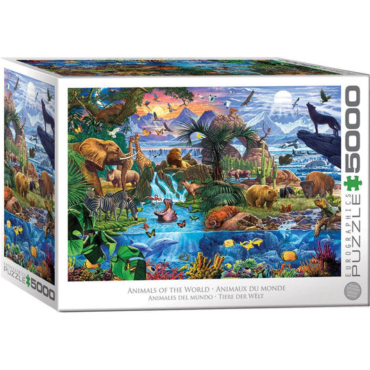 Animals of the World 5000 Piece Jigsaw Puzzle Eurographics Puzzle Merchant