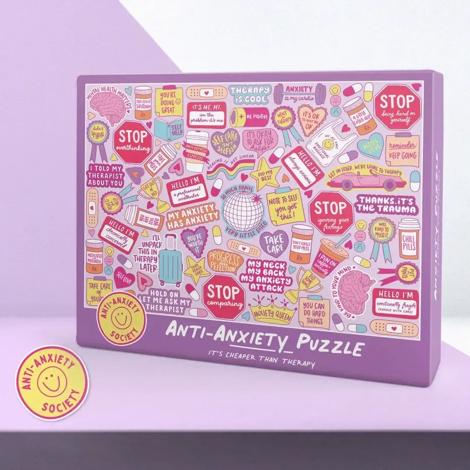Anti-Anxiety 1000 Piece Jigsaw Puzzle Bubblegum Stuff