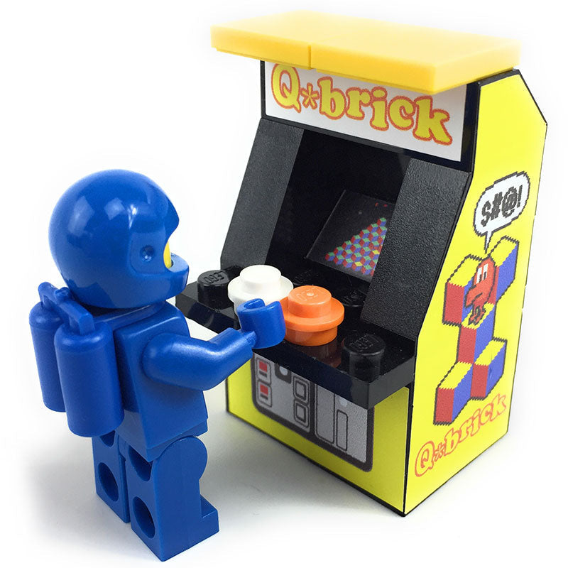 Q*Brick Arcade Machine made from LEGO parts B3 Customs
