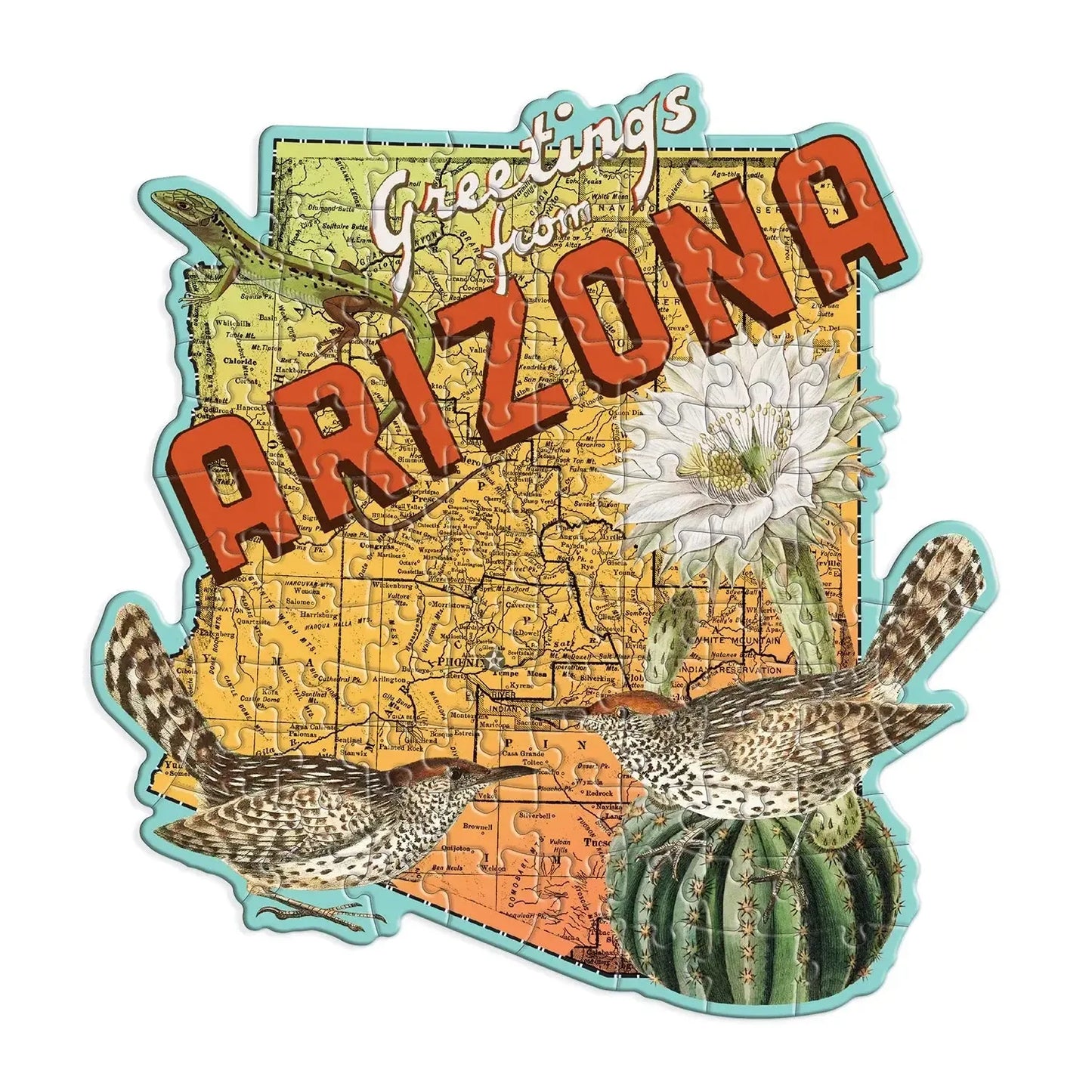 Arizona 100 Piece Mini Shaped Jigsaw Puzzle Galison