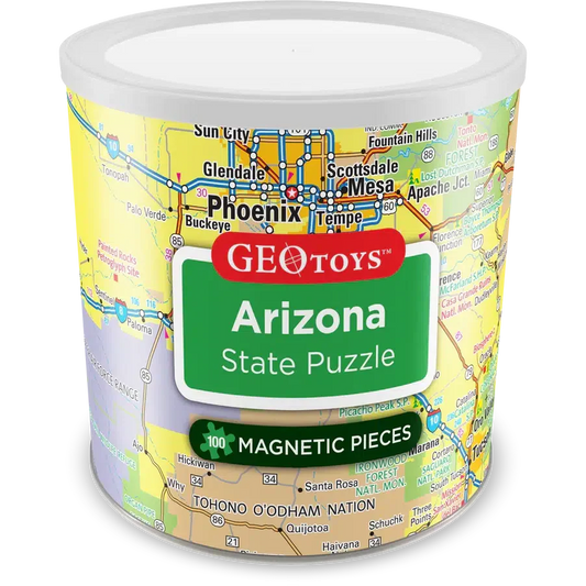 Arizona State 100 Piece Magnetic Jigsaw Puzzle Geotoys Puzzle Merchant