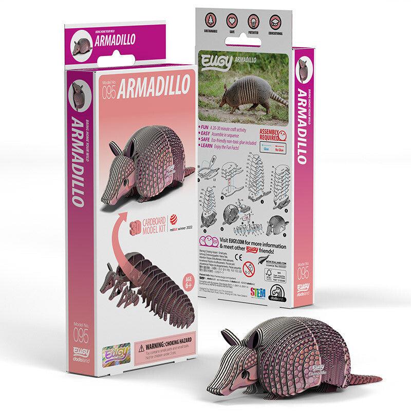 Armadillo 3D Cardboard Model Kit Eugy Puzzle Merchant