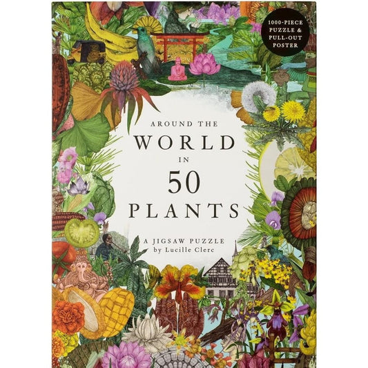 Around the World in 50 Plants 1000 Piece Jigsaw Puzzle Laurence King Puzzle Merchant