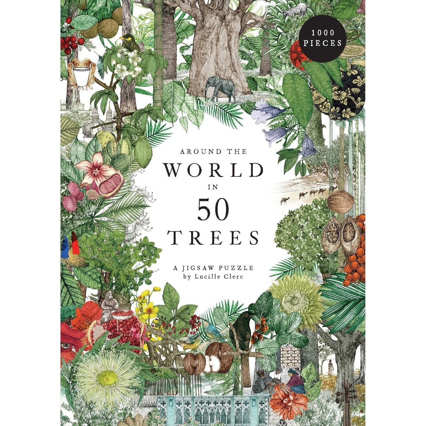 Around the World in 50 Trees 1000 Piece Jigsaw Puzzle Laurence King Puzzle Merchant