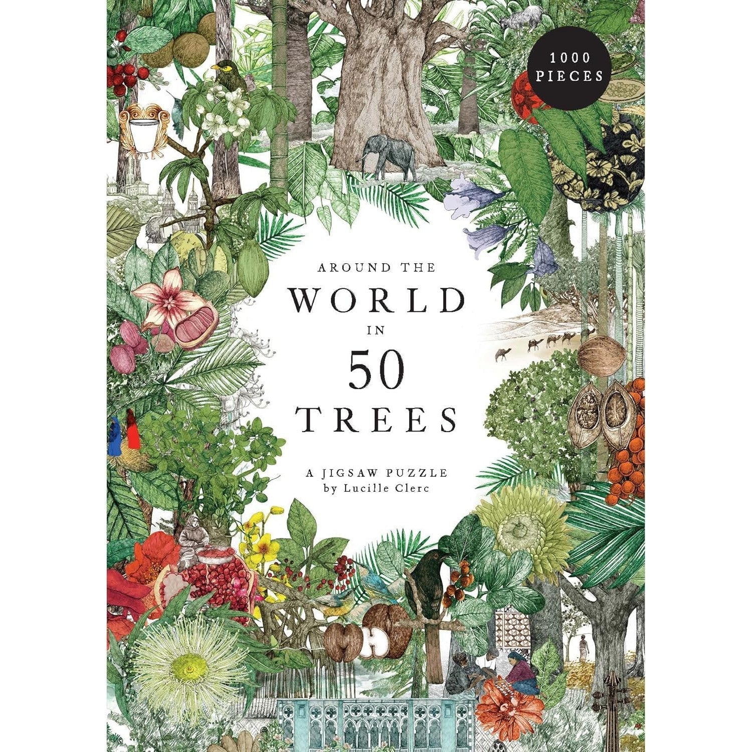 Around the World in 50 Trees 1000 Piece Jigsaw Puzzle Laurence King Puzzle Merchant