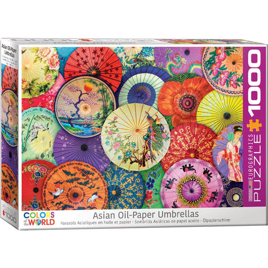 Asian Oil-Paper Umbrellas 1000 Piece Jigsaw Puzzle Eurographics Puzzle Merchant