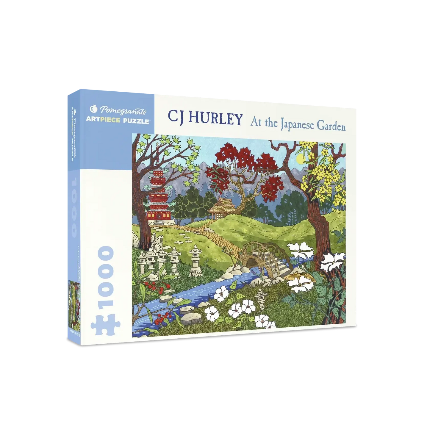 At the Japanese Garden 1000 Piece Jigsaw Puzzle Pomegranate