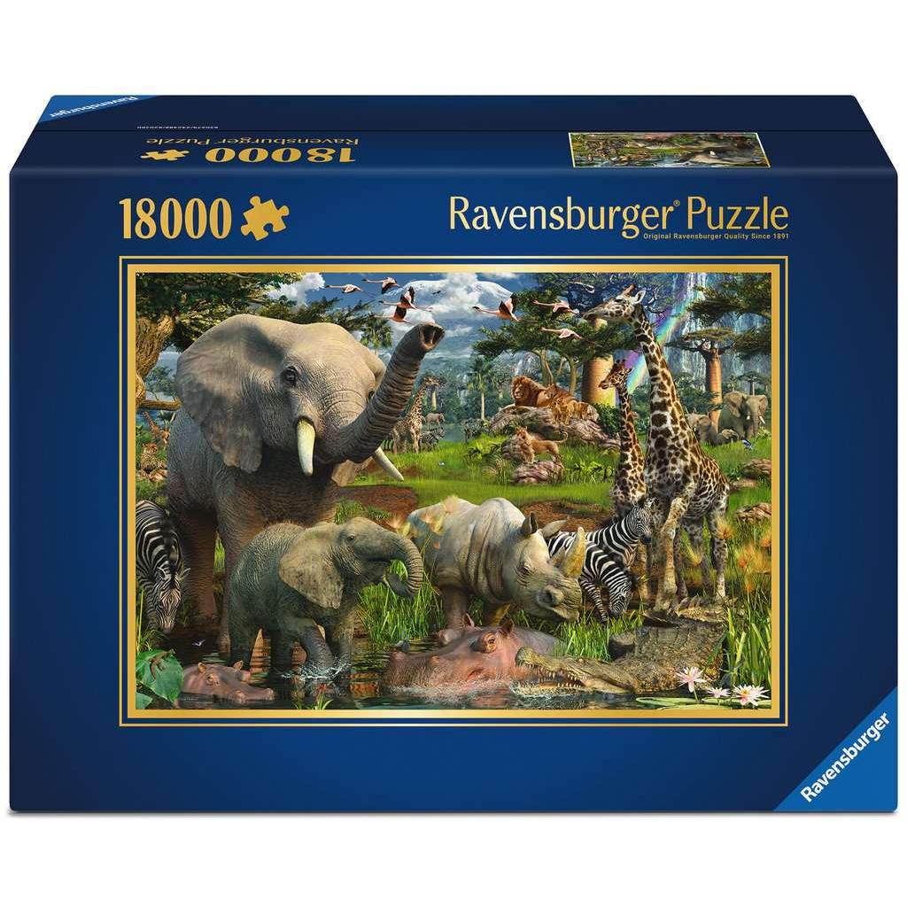 At the Waterhole 18000 Piece Jigsaw Puzzle Ravensburger