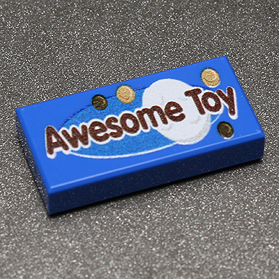 B3 Customs® Awesome Toy - Custom Printed 1x2 Tile B3 Customs