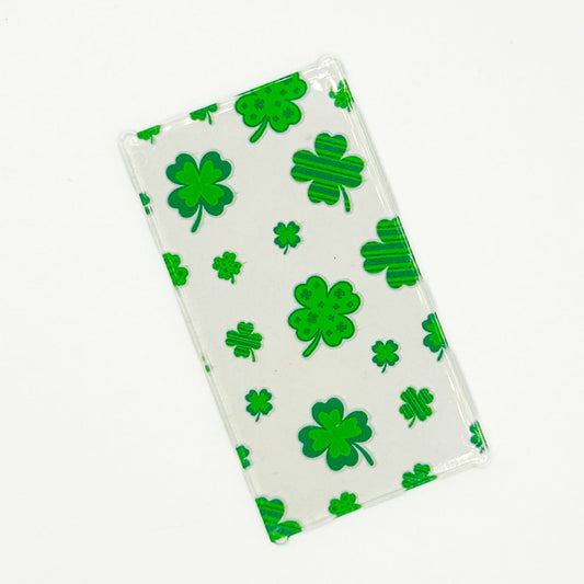 Clover St. Patrick's Day 4x6 Glass Window - B3 Customs B3 Customs