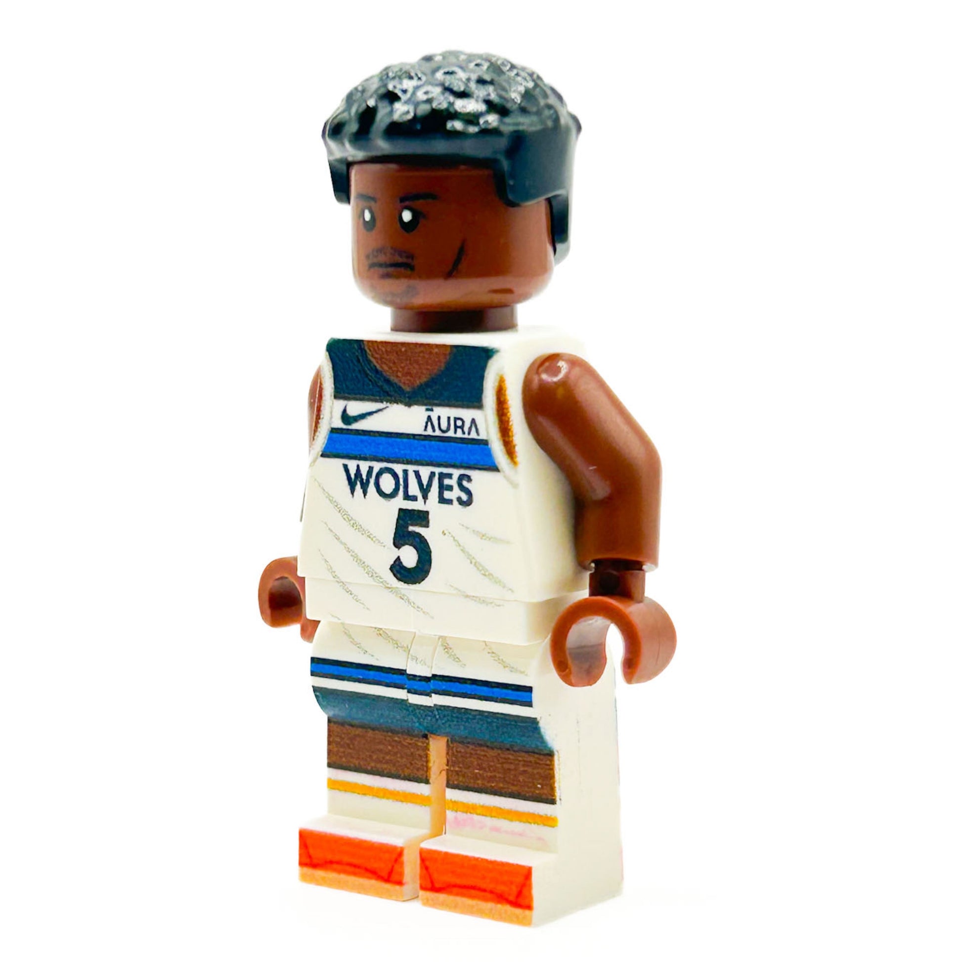 Ant Edwards #5 Basketball Player Minifig made using LEGO parts - B3 Customs B3 Customs