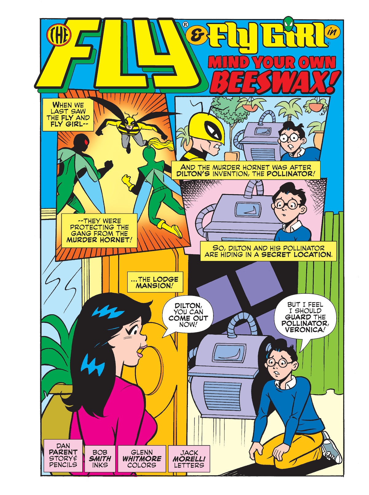 Betty And Veronica Jumbo Comics Digest - Issue 331: Heroes Unite! Fly Girl, SuperTeen, & A Team Of Superheroes Battle The Murder Hornet To Recover The Pollinator Device From The Lodge Mansion & More! Magazine Shop US