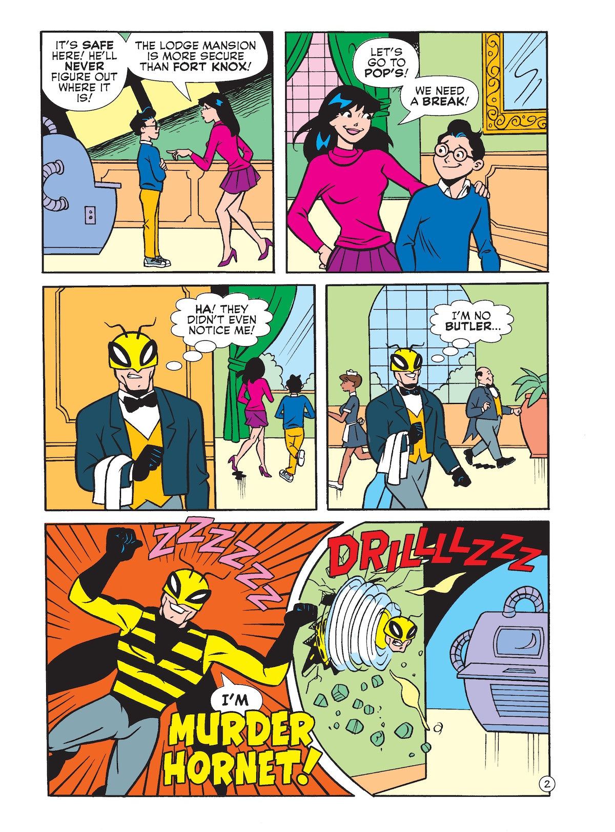 Betty And Veronica Jumbo Comics Digest - Issue 331: Heroes Unite! Fly Girl, SuperTeen, & A Team Of Superheroes Battle The Murder Hornet To Recover The Pollinator Device From The Lodge Mansion & More! Magazine Shop US