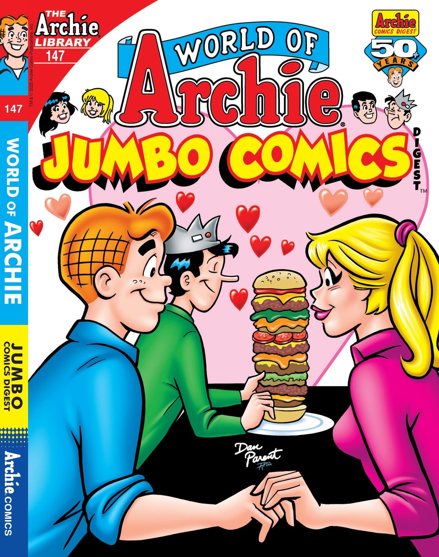 Archie - Jughead 25.01.24: World Of Archie Jumbo Comics, The Archie Library Issue 147, Valentine's Day Edition, Celebrate The Most Romantic Time Of The Year With Archie & Friends In Riverdale! Magazine Shop US