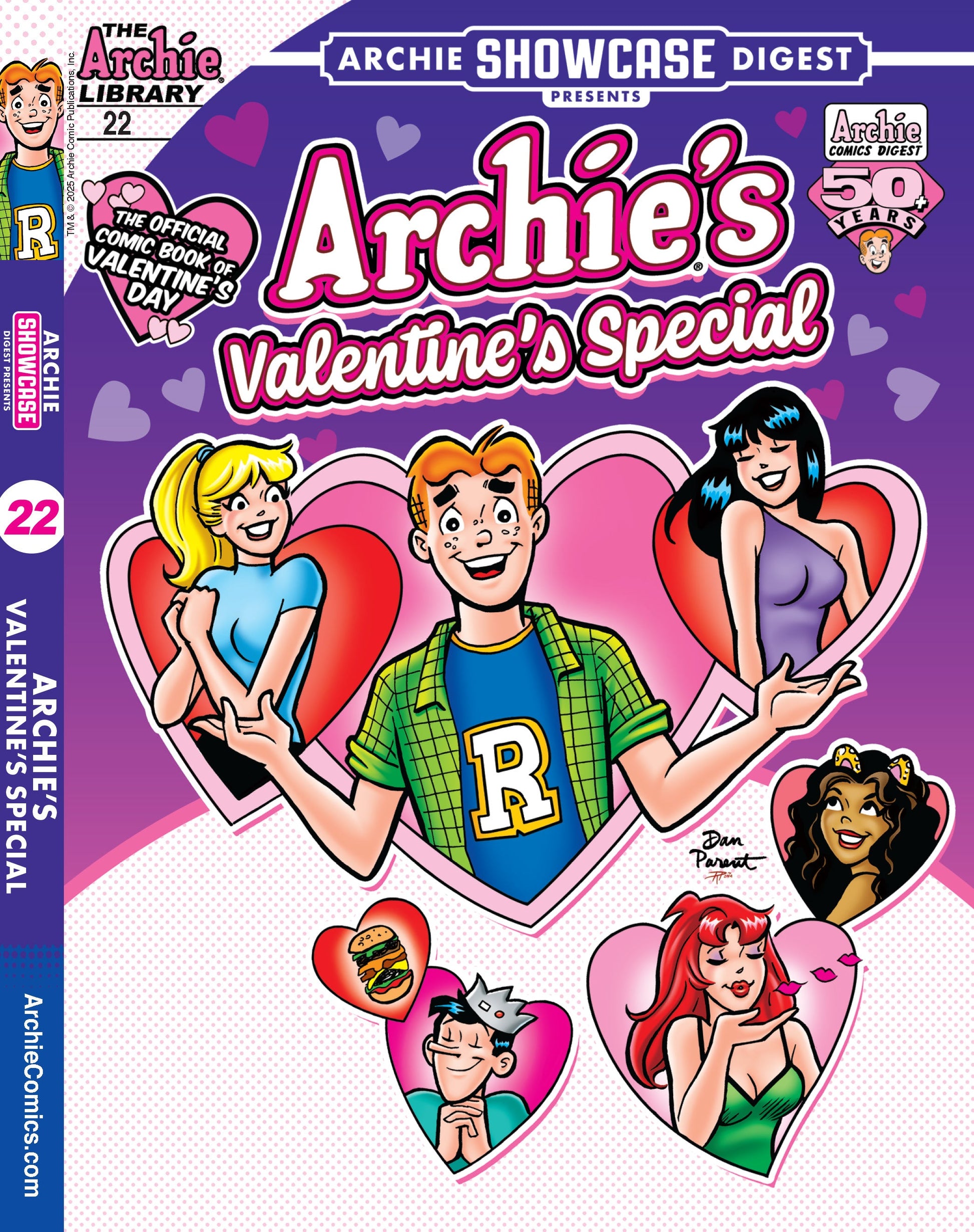 Archie - Archie Showcase Digest 25.01.31: World Of Archie Jumbo Comics, The Archie Library Issue 22, Archie's Valentine's Special, Featuring Heart Warming Stories, Puzzles, Hearts, Candy & More! Magazine Shop US
