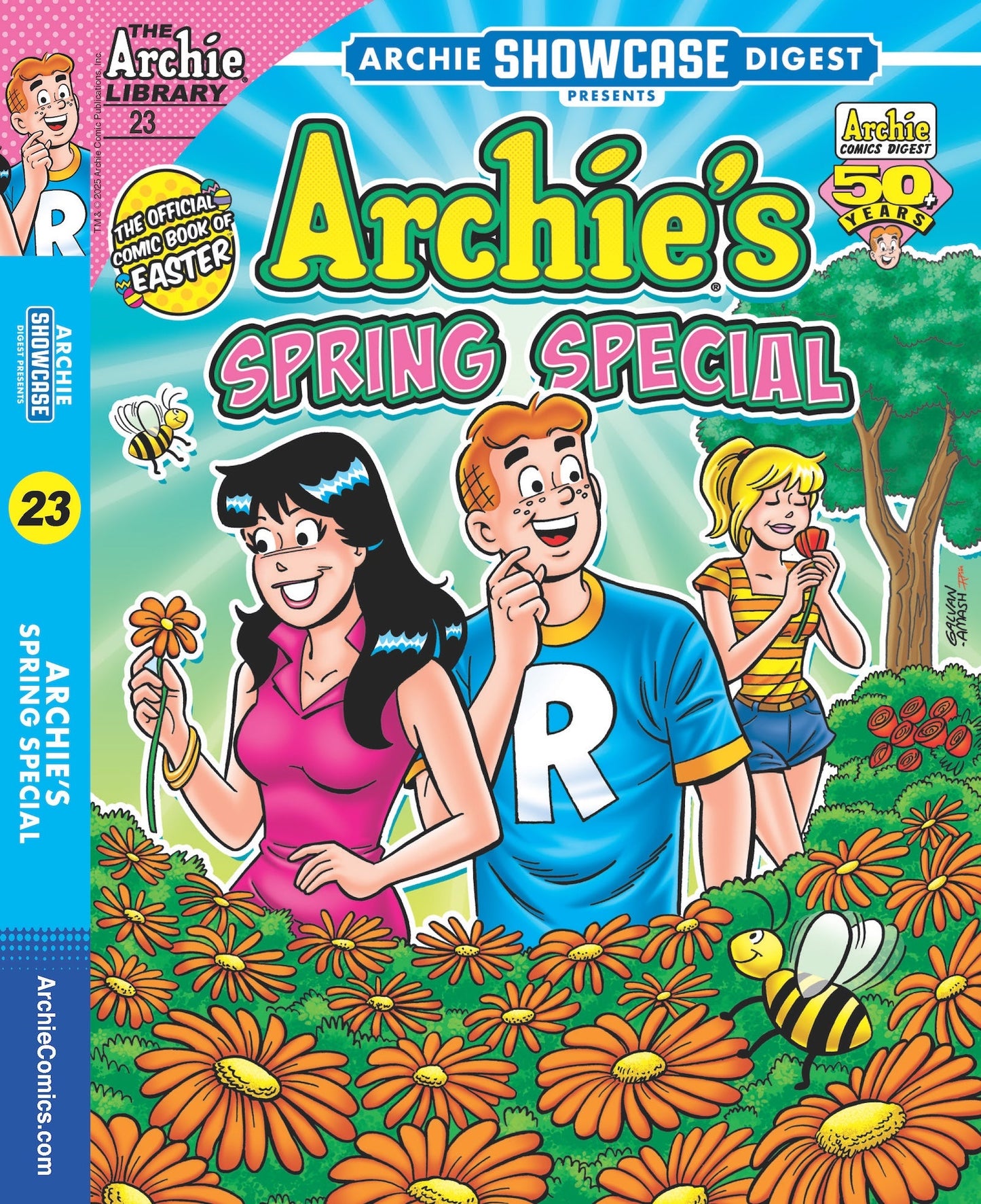 Archie - Archie Showcase Digest 25.04.11: World Of Archie Jumbo Comics, The Archie Library #23, Join Archie, Jughead, Betty & Veronica, Spring Special, Filled With Flowery, Fun Stories! Magazine Shop US