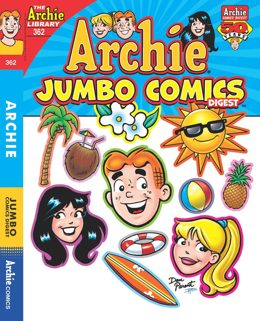 Archie - Jughead 25.07.11: World of Archie Jumbo Comics, The Archie Library #362, Summer with Archie, Betty & Veronica, Sabrina’s 1980s Beach Adventure, Time Travel Chaos & More! Magazine Shop US