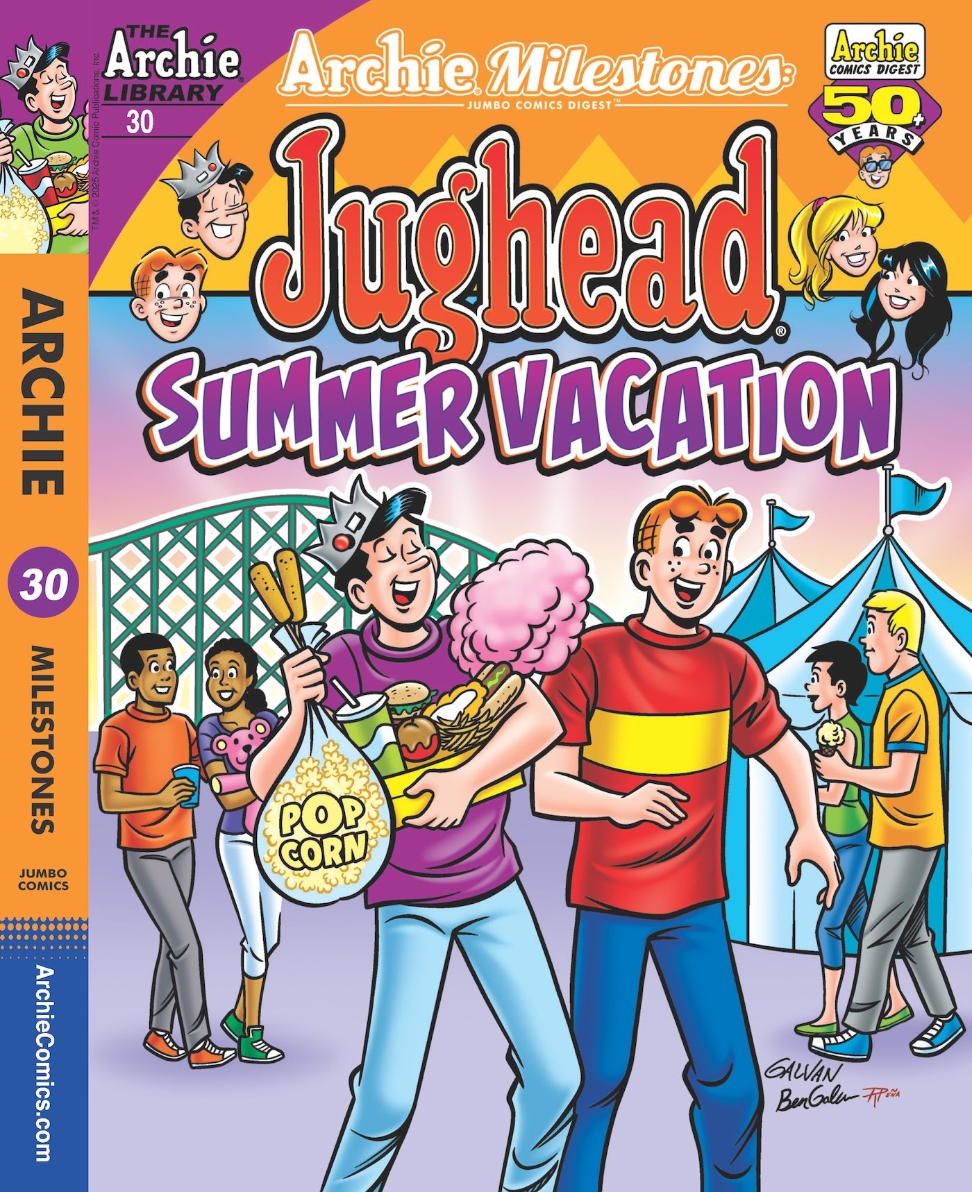 Archie - Jughead 25.07.25: World of Archie Jumbo Comics, The Archie Library #30, Summer Vacation, Jughead’s Ultimate Summer, Lemonade, BBQs, Beach Picnics, Hot Dog Eating Contests & More! Magazine Shop US