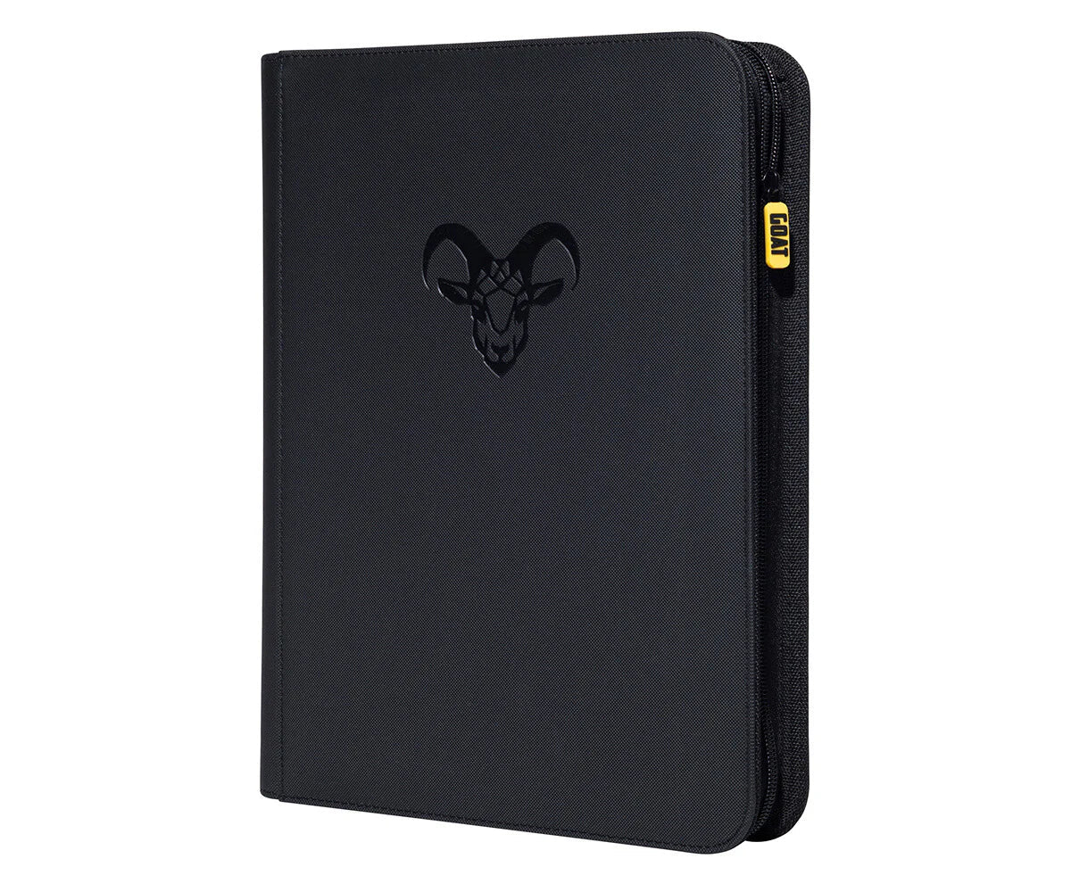 9 Pocket "Stay Flat" Card Binder Black Mankey Business