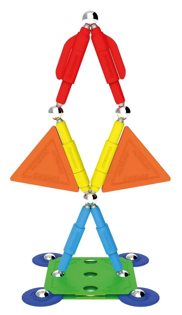 Tinamiri Supermag - Multicolor 30 - Magnetic Building Set, Educational construction fun, 30 piece set, Magnet Toys, 0650 Bridge Toys - Premium Jigsaw Puzzles